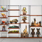 Wooden Base Metal Frame Diecast Display Case Free Combination Custom Size