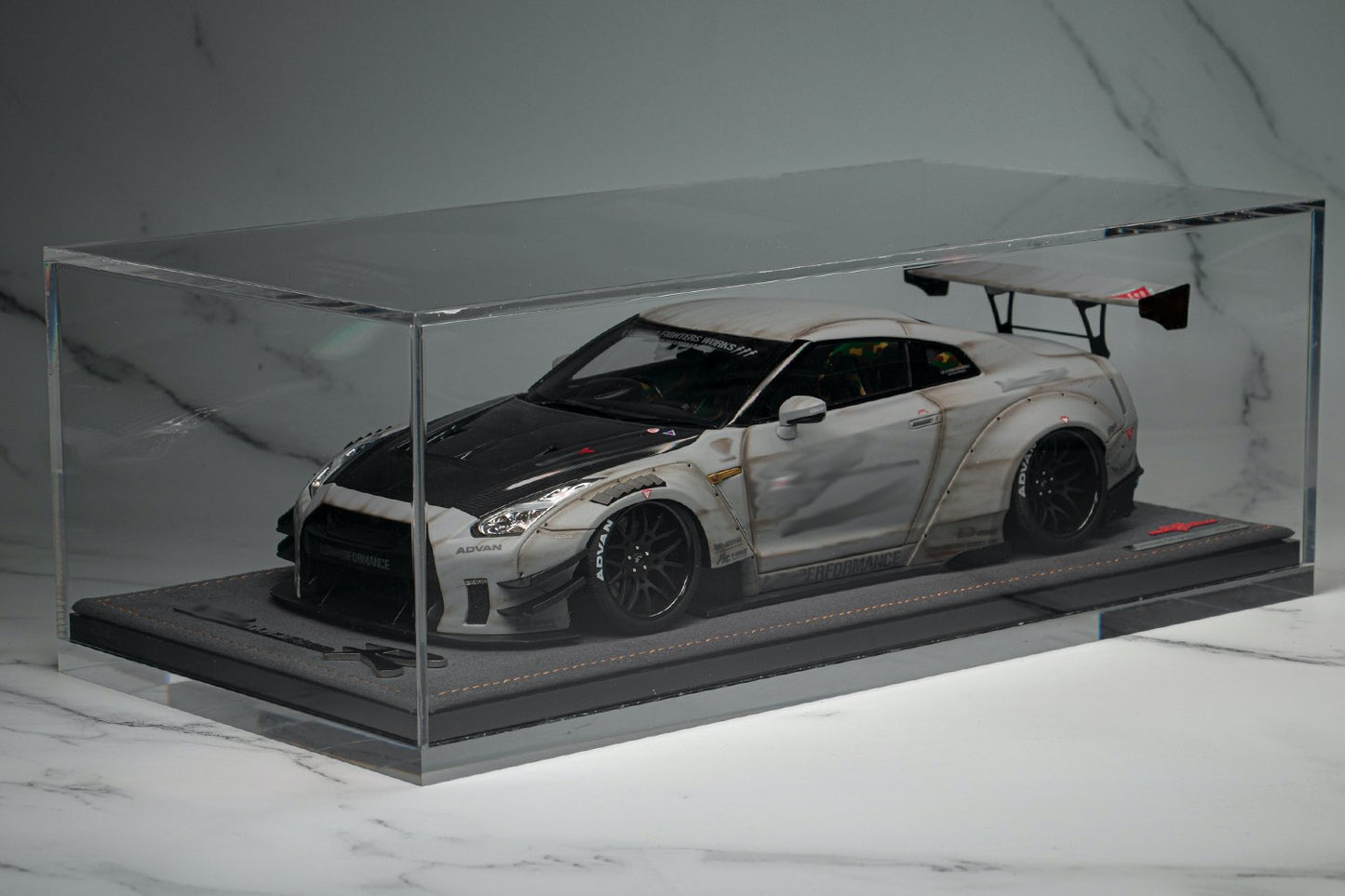 Suede Acrylic 1:18 Model Car Display Case Can Customize the Size