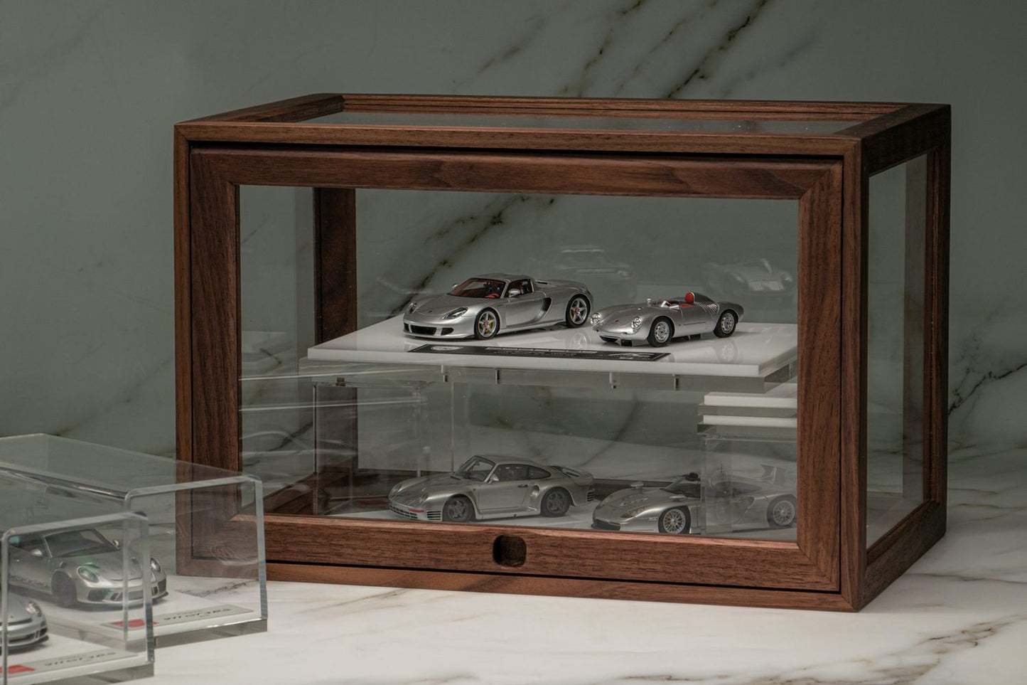 Tenon and Mortise Joint Wooden Die cast Car Display Case