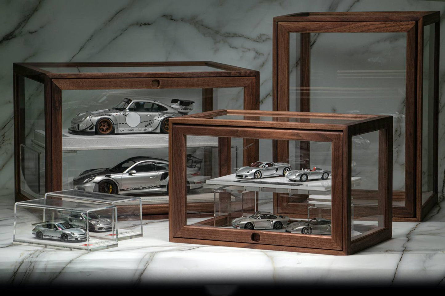 Tenon and Mortise Joint Wooden Die cast Car Display Case