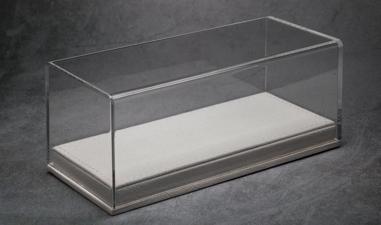 Custom Model Car Acrylic Display Case Leather Carbon Fiber Flannel Base