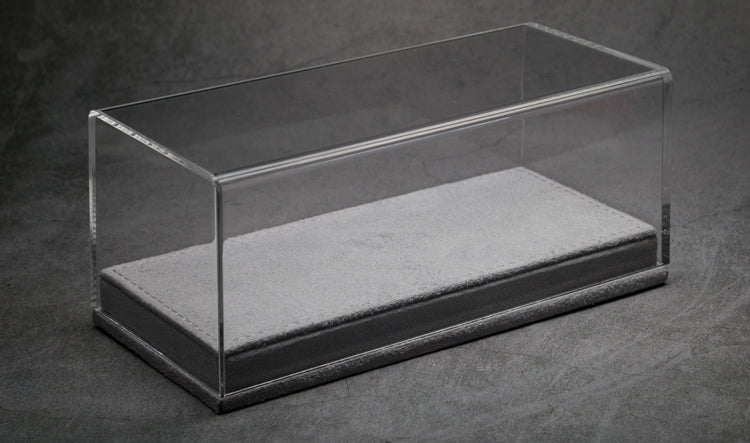 Custom Model Car Acrylic Display Case Leather Carbon Fiber Flannel Base