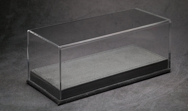 Custom Model Car Acrylic Display Case Leather Carbon Fiber Flannel Base