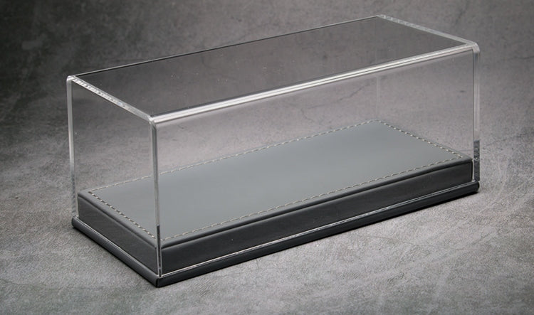 Custom Model Car Acrylic Display Case Leather Carbon Fiber Flannel Base