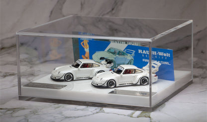 1:64 Diecast Car Dispaly Case Square Acrylic Display Case Dust Proof Cover