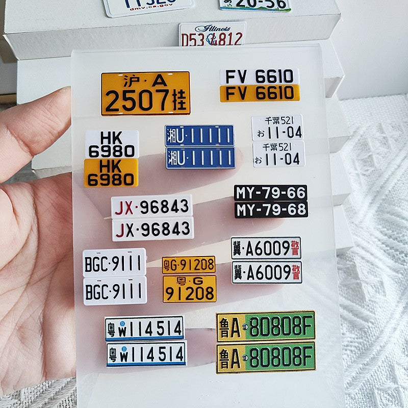 Scale Model Car License Plate | Custom Services