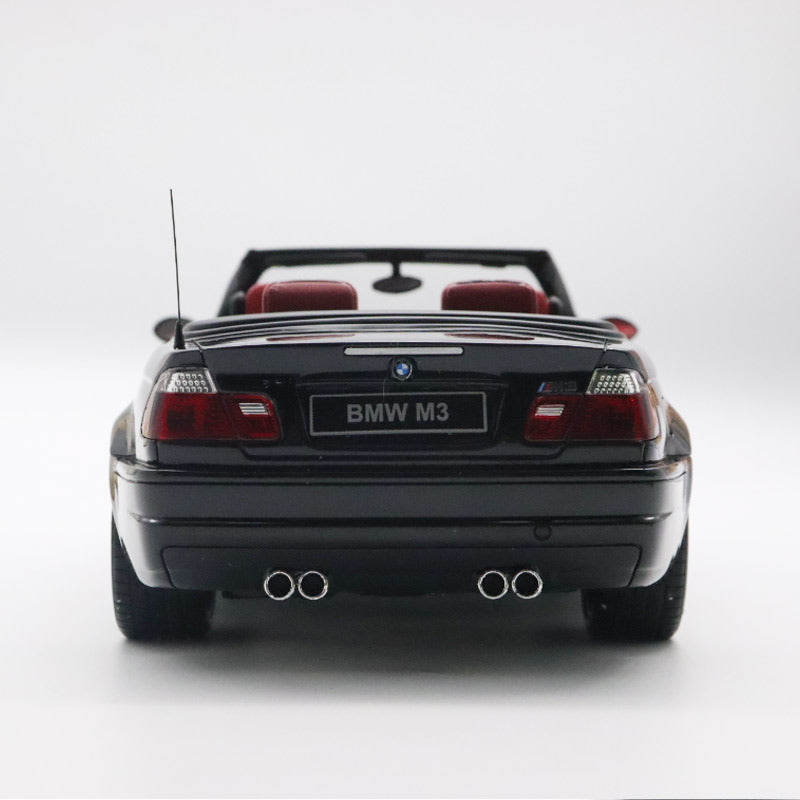 BMW M3 E46 Black Roadster 1:18 Scale Resin Model Car – Lovecarstore